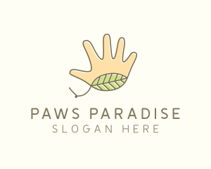 Handmade Hand Palm logo design