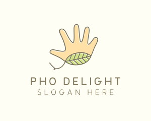 Handmade Hand Palm logo design