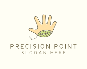 Handmade Hand Palm logo design