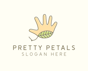 Handmade Hand Palm logo design