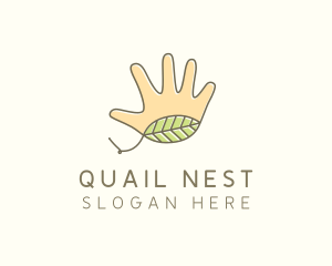 Handmade Hand Palm logo design