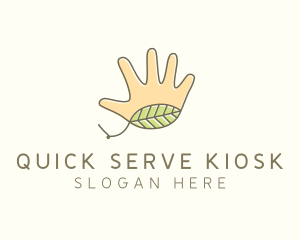 Handmade Hand Palm logo design