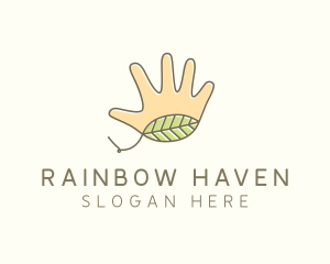 Handmade Hand Palm logo design