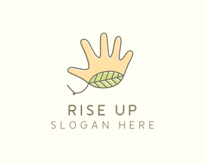 Handmade Hand Palm logo design