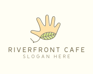 Handmade Hand Palm logo design