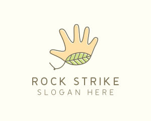 Handmade Hand Palm logo design