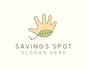 Handmade Hand Palm logo design