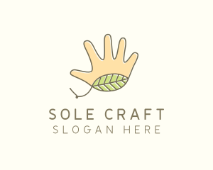 Handmade Hand Palm logo design