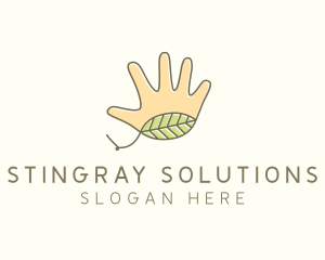 Handmade Hand Palm logo design