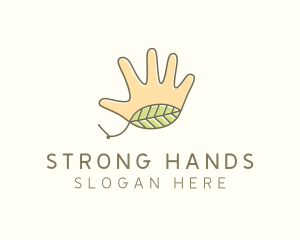 Handmade Hand Palm logo design