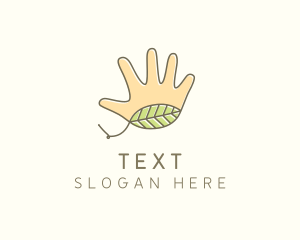 Handmade Hand Palm logo design