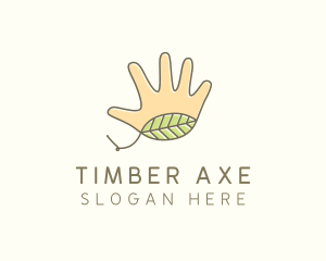 Handmade Hand Palm logo design