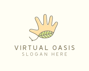 Handmade Hand Palm logo design