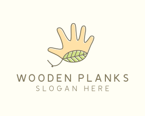 Handmade Hand Palm logo design