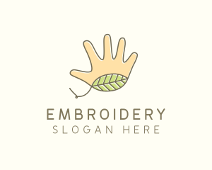 Handmade Hand Palm logo design