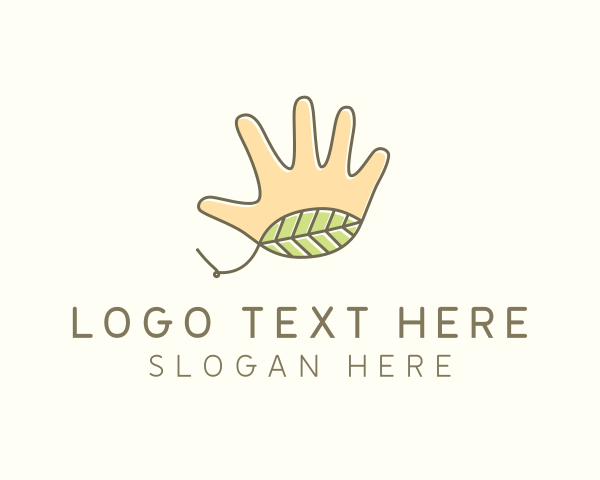 Handmade - Handmade Hand Palm logo design