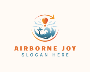 Hot Air Balloon Travel logo design