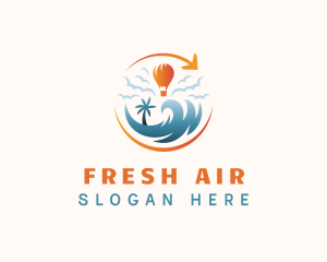 Hot Air Balloon Travel logo design