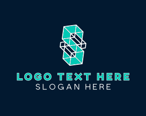 Digital Marketing - Media Company Technology Letter S logo design