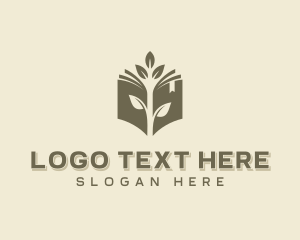 Tutoring - Book Tree Learning logo design