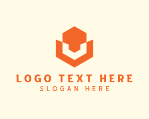 Hebrew - Polygon Geometric Hexagon logo design