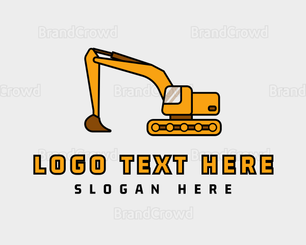 Heavy Equipment Construction Logo
