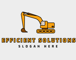 Heavy Equipment Construction logo design