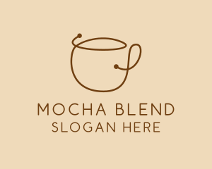 Mocha - Coffee Cup Scribble logo design