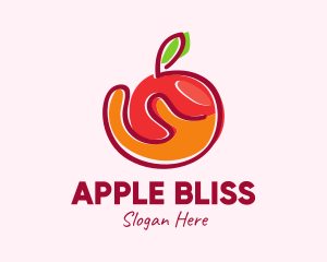 Fresh Organic Apple logo design