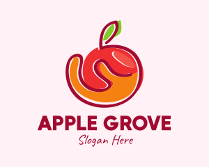 Fresh Organic Apple logo design