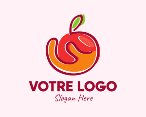 Organic - Fresh Organic Apple logo design