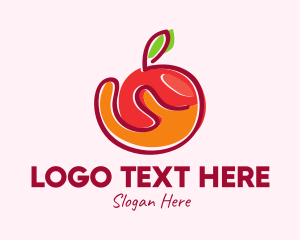 Hold - Fresh Organic Apple logo design