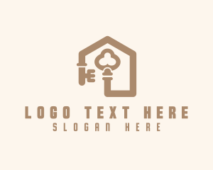 Leasing - Key House Real Estate logo design