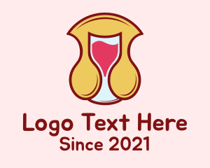 Club - Wine Glass Note logo design