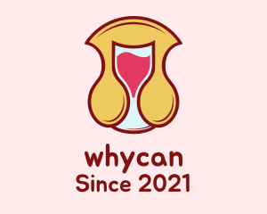 Booze - Wine Glass Note logo design