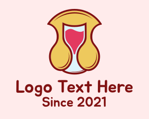 Brew - Wine Glass Note logo design