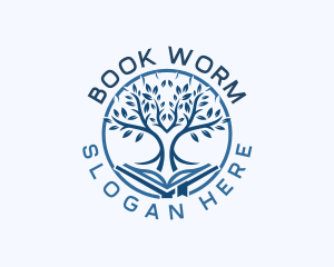 Read - Book Tree Pages logo design