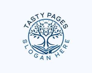 Book Tree Pages logo design