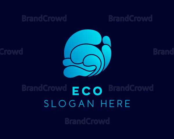 Ocean Water Wave Logo