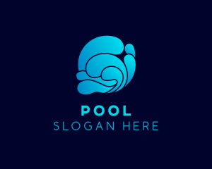 Ocean Water Wave logo design