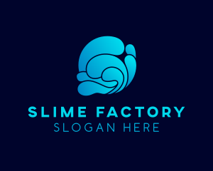 Slime  Water Wave logo design