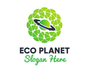 Green Network Eco Planet logo design