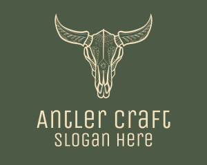 Animal Bull Skull logo design