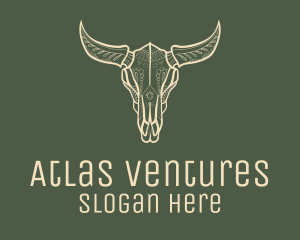 Animal Bull Skull logo design