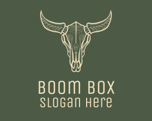 Animal Bull Skull logo design