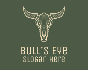 Bull - Animal Bull Skull logo design