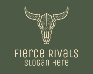 Animal Bull Skull logo design