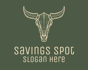 Animal Bull Skull logo design