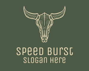 Animal Bull Skull logo design