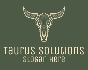 Taurus - Animal Bull Skull logo design